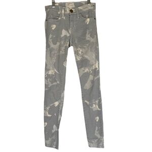 current/elliott The Stiletto Chance of Rain Watercolor Camo Jeans Womens Sz 23